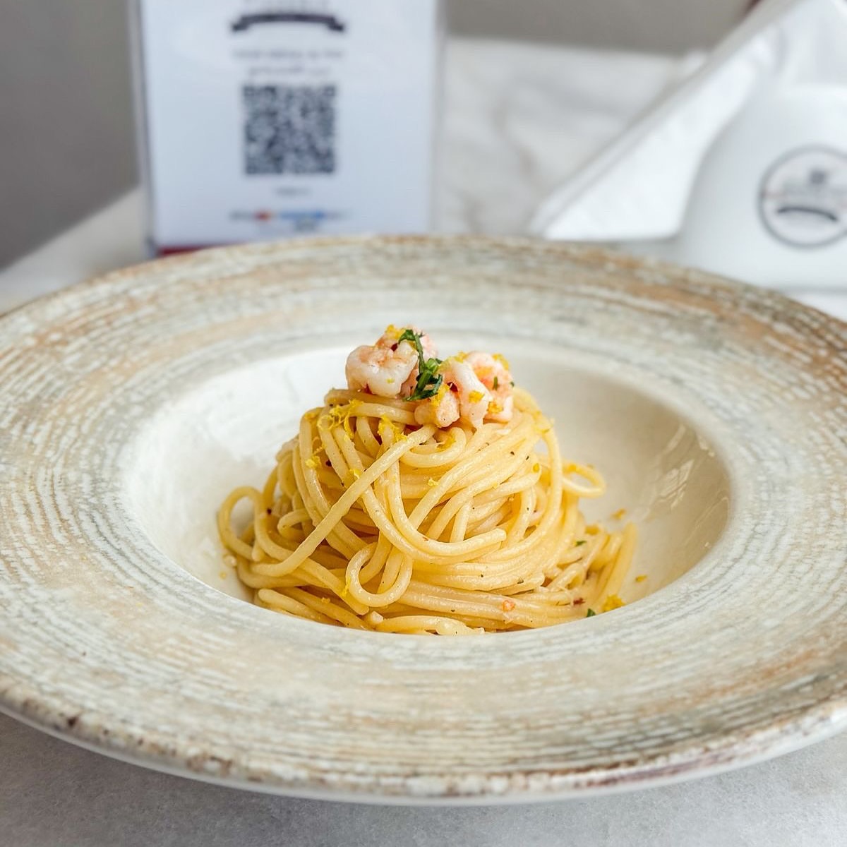 Spaghetti al Limone e Gamberi